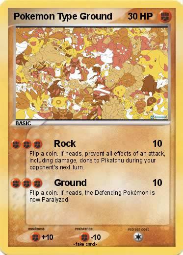 Pokémon Pokemon Type Ground - Rock - My Pokemon Card