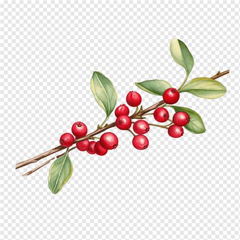 Cranberries twig, png | PNGWing