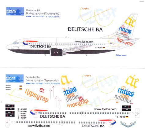 Decals By Aircraft Boeing 737 Page 1