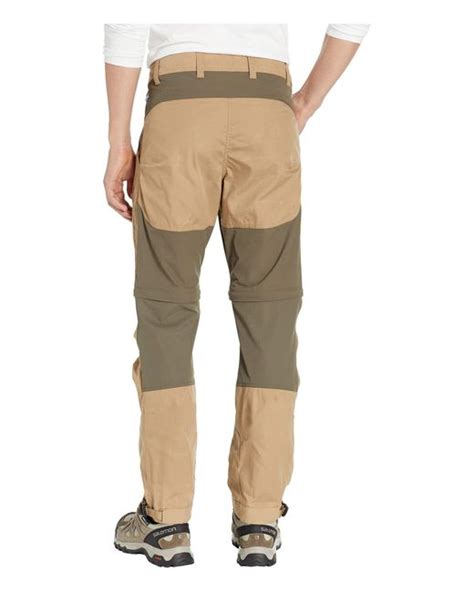 Fjallraven Synthetic Abisko Lite Trekking Zip Off Trousers In Beige Natural For Men Lyst