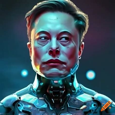 Elon Musk Depicted As A Cyborg On Craiyon