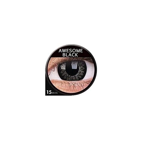 Colourvue Awesome Black Big Eye Coloured Contact Lenses 90 Day