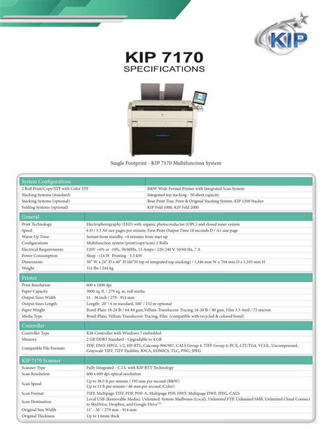 Kip 7100 Driver Windows 10 - Kip 7100 Printer Copier Colour Scanner Reconditioned Design Office ...