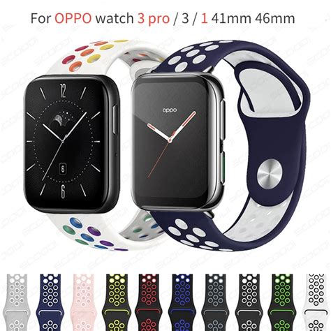 Colorful Soft Silicone Watch Strap For Oppo Smart Watch Band Bracelet