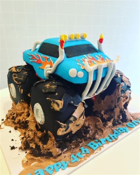 Monster Truck Cake Runaway Cupcakes