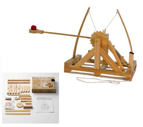 Leonardo Da Vinci Catapult Kit Building Educational Toy Game Pre Cut