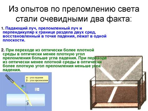 Преломление света. Дисперсия света - презентация онлайн