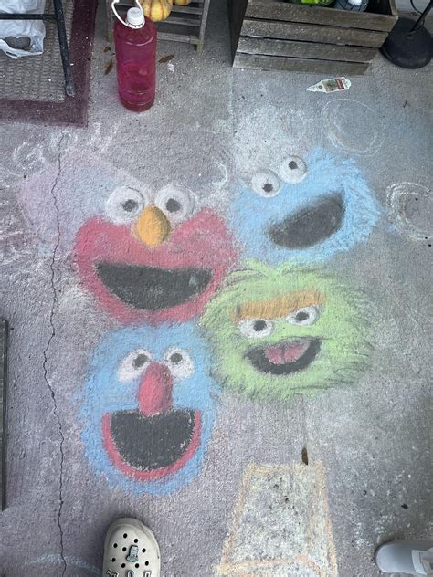 My Daughter’s Birthday Is Approaching Its Gonna Be Sesame Street Themed R Chalk