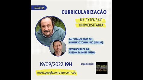 Curricularização da Extensão Universitária YouTube