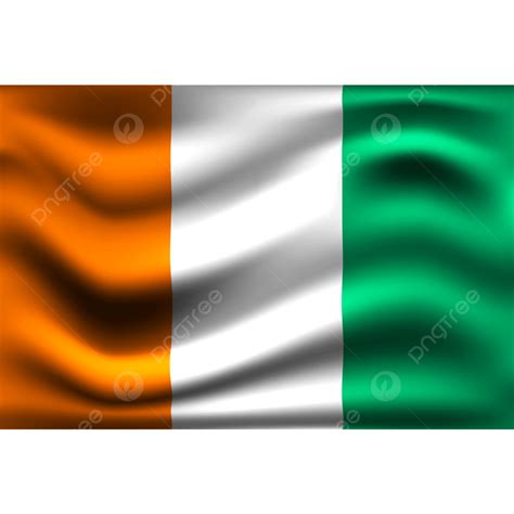 Waves D Transparent Png Ivory Coast Flag Waving D Illustration