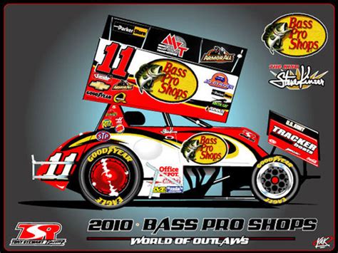 2010 Steve Kinser 11 Bass Pro Shops Sprint Car 1 64 Diecast