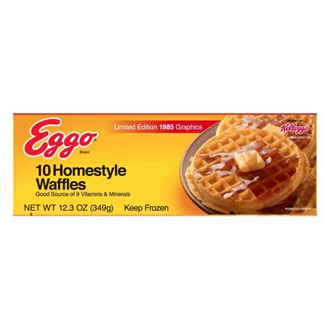 Kellogg S Eggo Homestyle Waffles Eassy Breakfast 12 3 Oz 10 Ct Box Ad