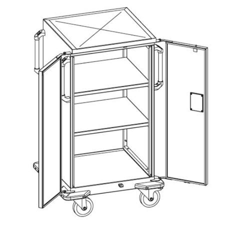 Chariot médical 543 19 series MED Systeme Ltd hospitalier pour