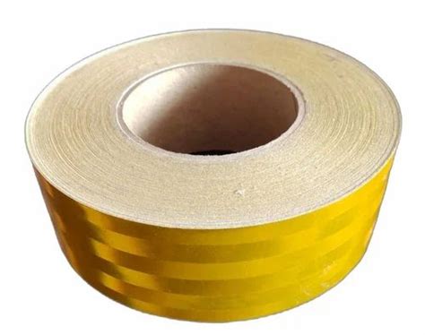 Acrylic Yellow Retro Reflective Tape M Mm At Rs Roll In