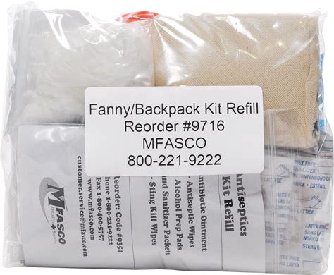 Amazon Mfasco First Aid Kit Refill Basic Supplies For Fanny