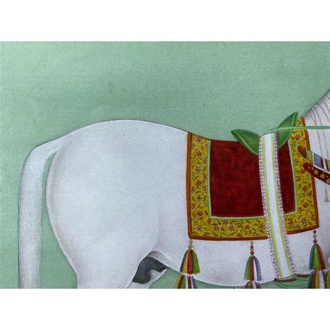 Indian Mughal Miniature Horse Painting Chairish