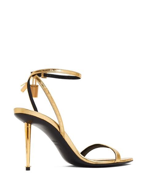 TOM FORD Naked 105mm Laminated Sandals Farfetch