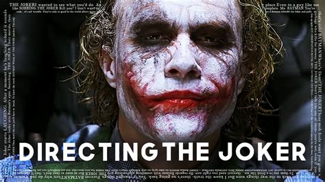 Christopher Nolan on Directing The Joker - YouTube
