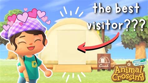 I Love My First Campsite Visitor Mini Villager Hunt Acnh Lets Play