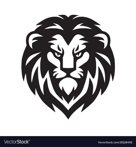 Lion Head Royalty Free Vector Image VectorStock