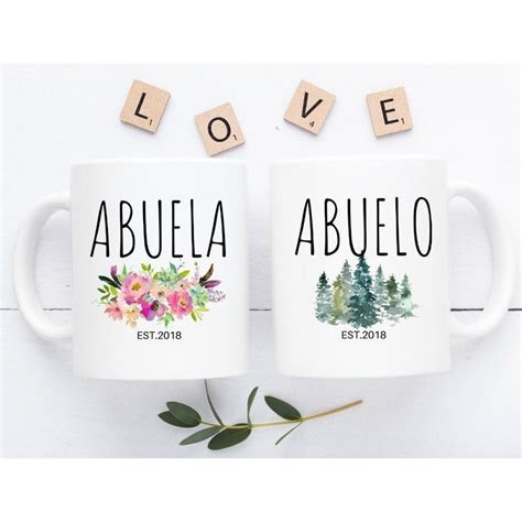 Abuela Gift Gift For Abuela Abuelo Gift Abuela Announcement Spanish