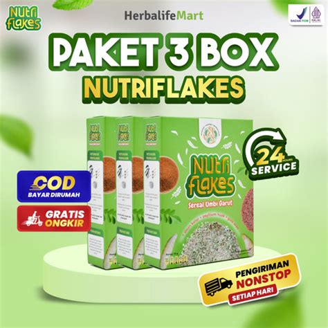 Jual Paket Box Nutriflakes Solusi Asam Lambung Sereal Umbi Garut