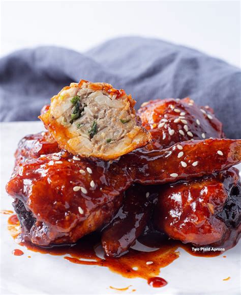 Korean Fried Chicken Wing Gyoza A Food Wars Inspiration Two Plaid Aprons