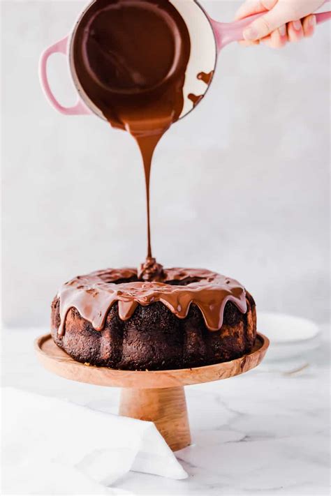 Gluten Free Earl Grey Bundt Cake With Chocolate Glaze Baking Ginger