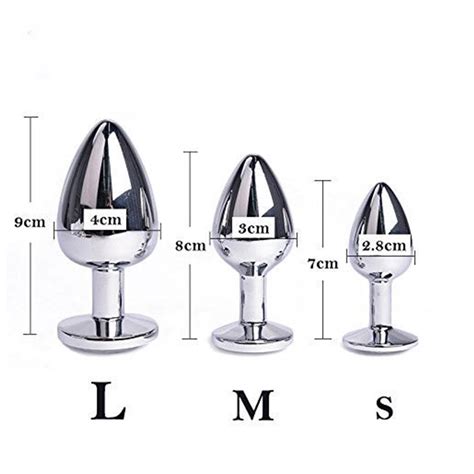 Wholesale Stainless Steel Butt Plug Anal Jeweled Insert Massager Adult Sex Toy Small Color