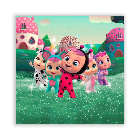 Painel Quadrado Cry Babies Bebes Llorones Sublimado 3d Sublitex