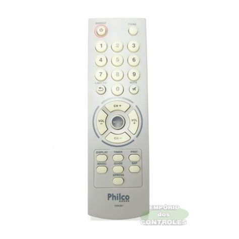 CONTROLE REMOTO TV PHILCO PCR 201 ORIGINAL Empório dos Controles