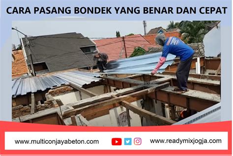 Panduan Lengkap Cara Pasang Bondek Yang Benar