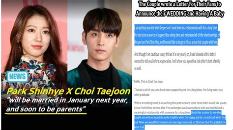 Breaking Newspark Shin Hye Is Pregnant With Choi Tae Joon And