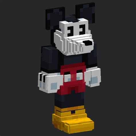 Mickey Mouse 3D Skin for the Figura Mod Minecraft Mod