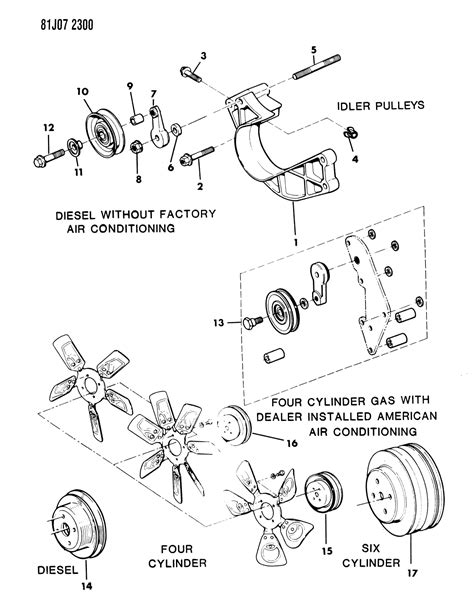 1985 Jeep Wagoneer Drive Pulleys - Mopar Parts Giant