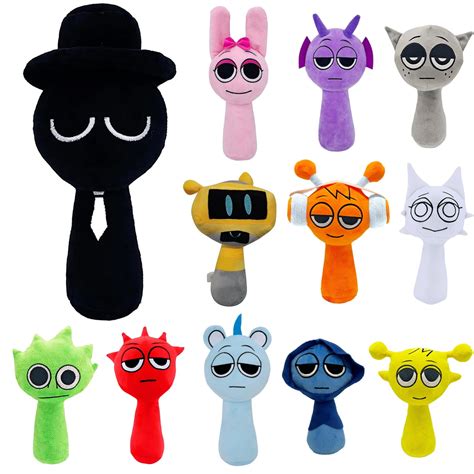 10 Sprunki Plushies Merch Sprunki Toys Plushnew Monster Horror Game Stuffed Figure Doll