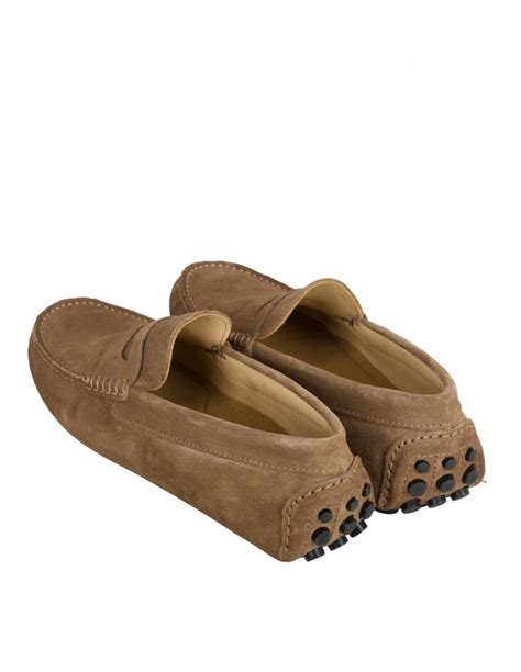 Mocasines Hombre Ante Camel Tacos Goma Pera Limonera