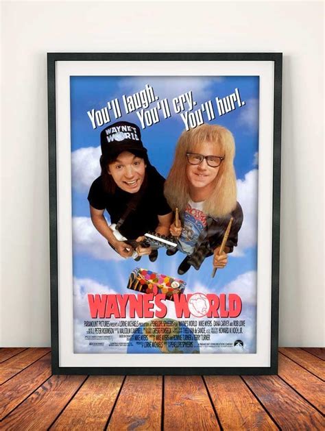 Somanyposters Waynes World 1992 A4 Movie Film Poster Print 260gsm Photo