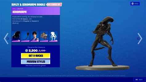 New Ripley Xenomorph Bundle Fortnite Item Shop Youtube