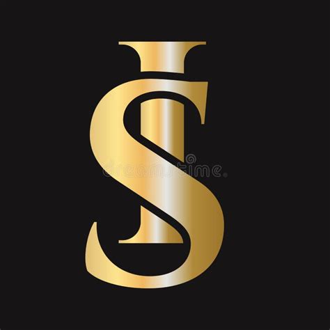 Initial Letter Si Is Logo Design Vector Template Monogram Si Logotype