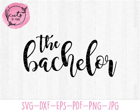 The Bachelor Bachelorette Svg Engagement Rose Ceremony Etsy