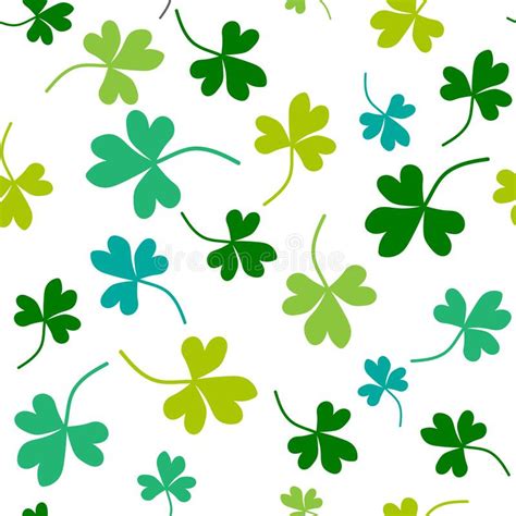 Seamless Shamrock Pattern Stock Vector Illustration Of Patricks 28301370