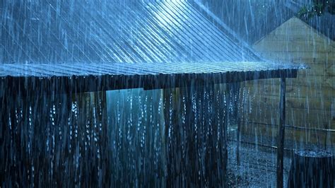 Fall Asleep Fast In 3 Minutes With Torrential Rain On Tin Roof