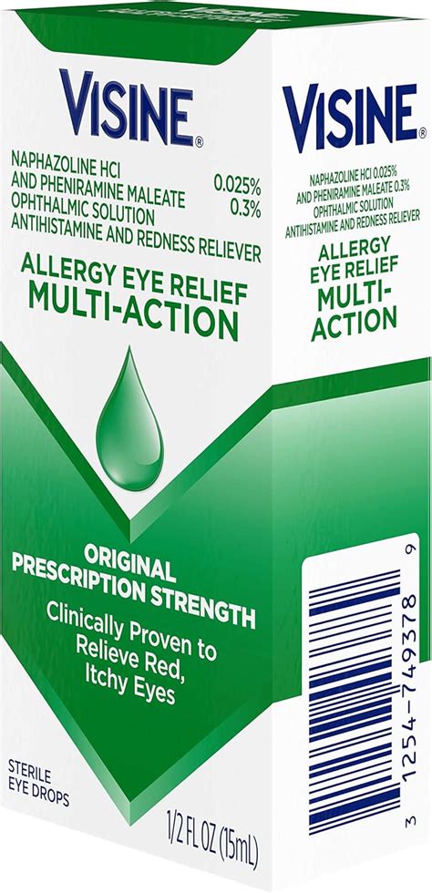 Buy Visine Allergy Eye Relief Multi Action Antihistamine Redness