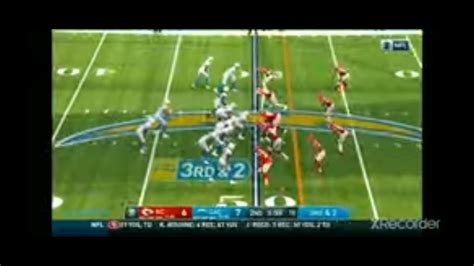 Big Hit Chargers Vs Chiefs Youtube