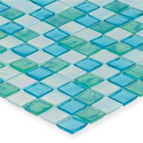 Lagoon 1 X 1 Glass Mosaic Tile E11lagoxxs American Glass Mosaics