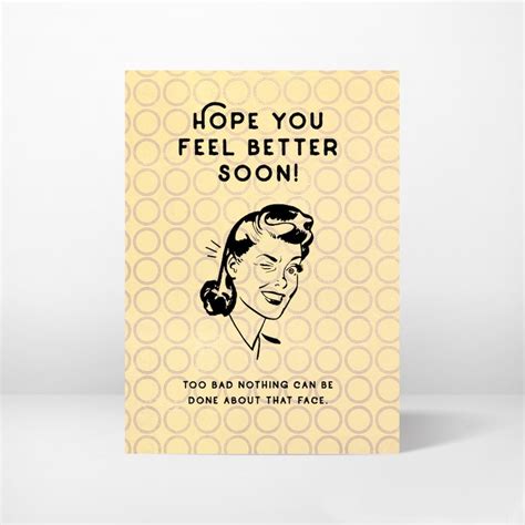 Get Well Card, Greeting Card, Funny, Whimsical, Printable, 5x7, Instant ...