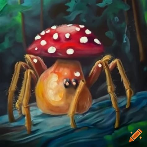 Image Of A Mushroom Spider On Craiyon