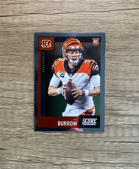 2020 Panini Chronicles Score Joe Burrow Rookie Card Cincinnati Bengals