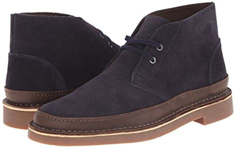 Buy Clarks Men S Bushacre Rand Chukka Boot Dark Navy Suede At